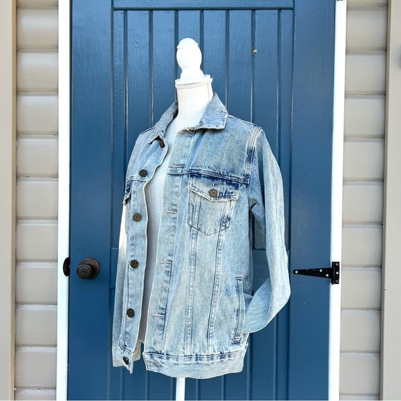 Show Me Your MuMu Light Blue Denim Jacket Women’s Size XS - Picture 3 of 9